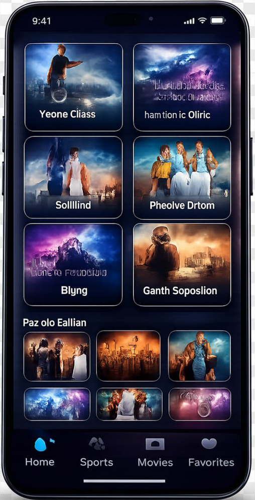 DPTV Channels and Movies Grid